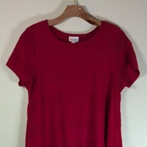 🍒LuLaRoe Carly Dress (S) – Cherry Pop Swirl with Hi-Low Drama & Comfy Sa